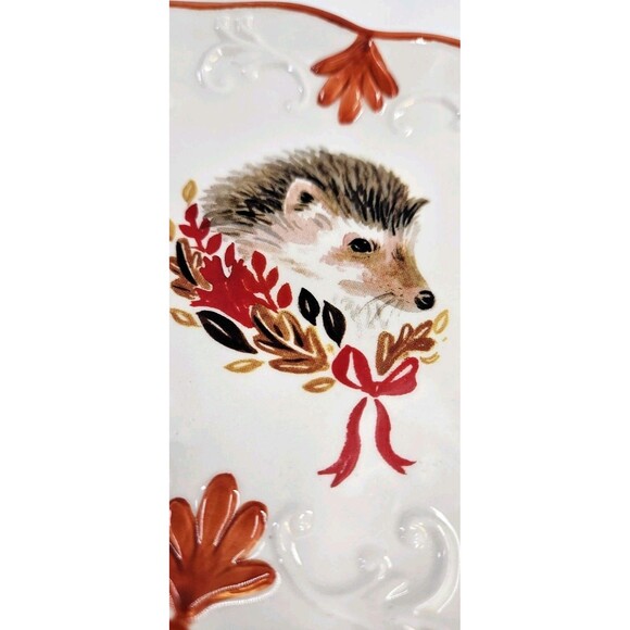Angela Staehling Sketchbook Series Magenta Hedgehog Trivet Plate Ceramic Decor - Picture 6 of 6
